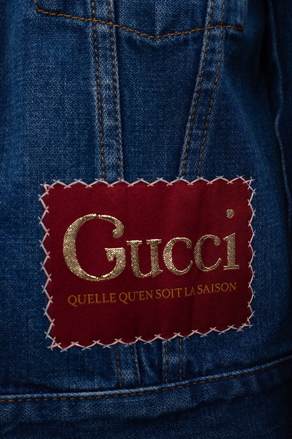 Gucci Horsebit Black Track Pants | Denim jacket Gucci Horsebit